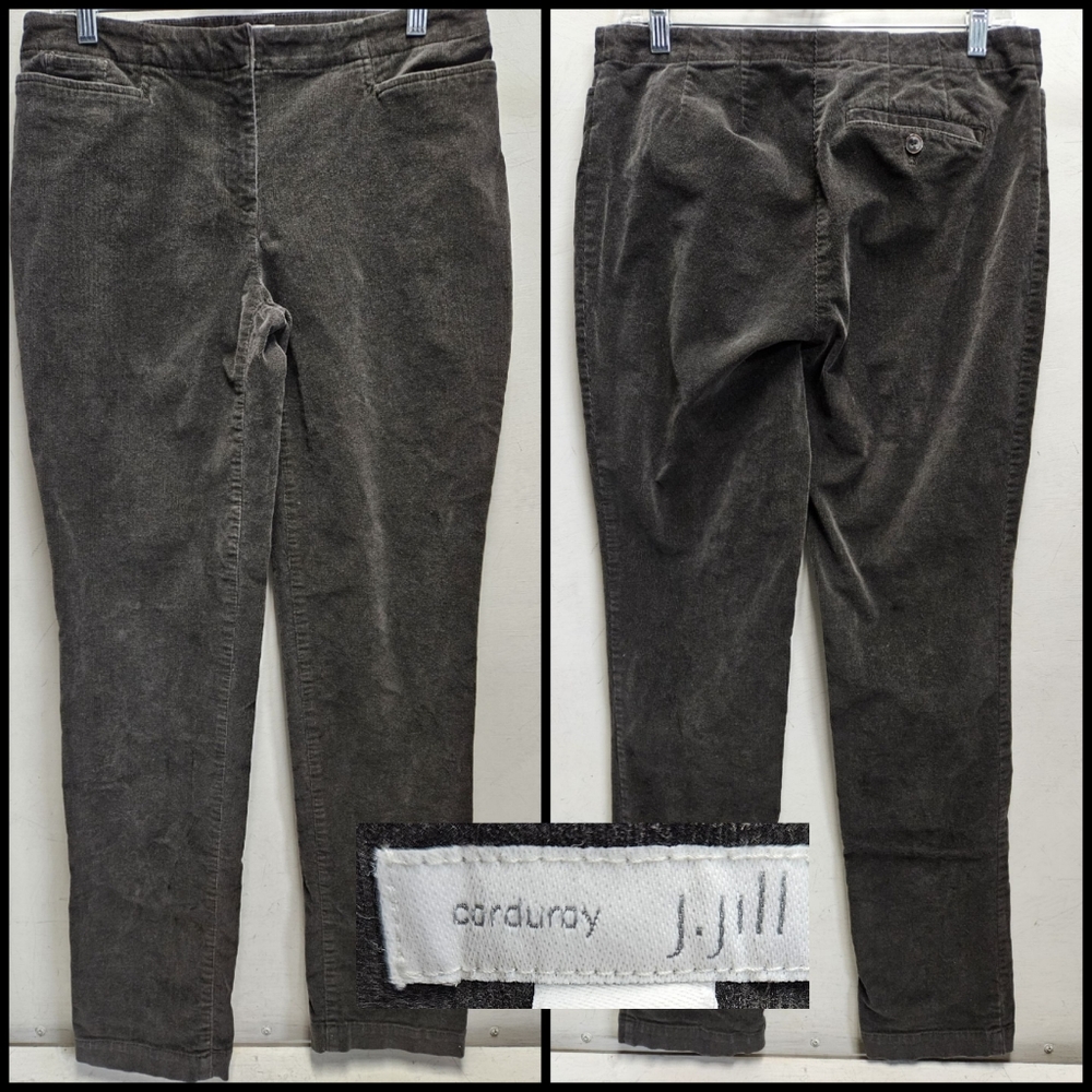 J. Jill Corduroy grey casual pants ~ womens 6